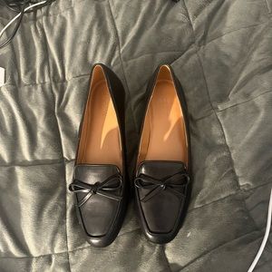 Jcrew black bow flats size 9 never worn